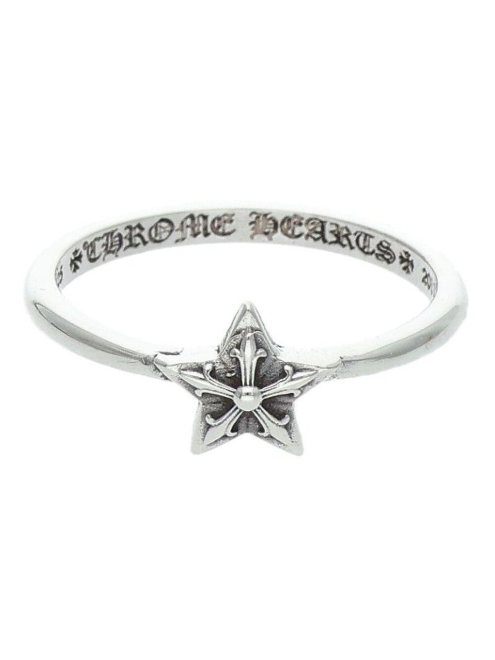 Chrome Hearts Bubblgm Star Bubblegum Silver Ring